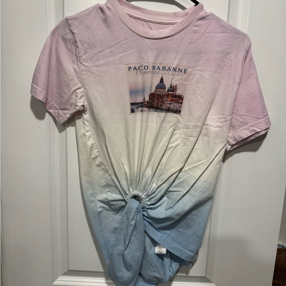Paco Rabanne Pink and Blue Ombre Tee